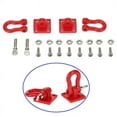 thumbnail image 4 of 16X Metal Climbing Trailer Tow Hook Hooks Buckle, Winch Shackles for 1/10 Scale RC Crawler Truck D90 SCX10 Car,Red, 4 of 8