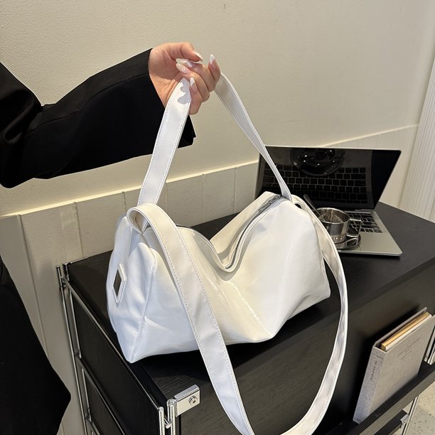 Bolsa De Hombro Bolsa de hombro compuesto para mujer, impermeable, PU, transpirable, doble correa, viaje de compras Sywqhk Para Estrenar