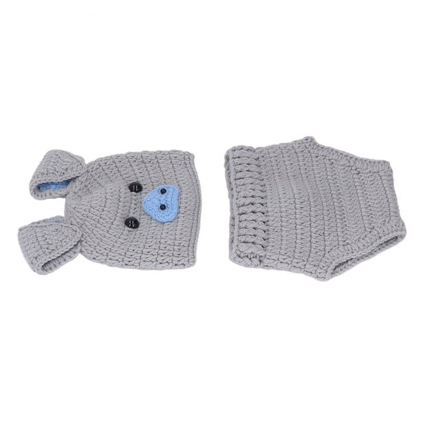Lindos animales trajes para fotografía de bebés acesorios de fotografía recién nacido hilo de lana atrezos para fotografía de bebés trajes para bebés