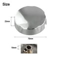 thumbnail image 4 of Bathtub Rotating Knob Bath Control Knob Chrome-plated Plastic Overflow Cover Home Plumbing Fixtures Classic Round Shape, 4 of 9