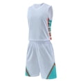 thumbnail image 5 of Yuanlook Solid Color Sleeveless Tank Top Elastic Waist Shorts Sport Training Football Soccer Wear Matching Outfit Set for Kids, 5 of 5