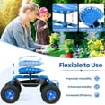 thumbnail image 4 of Costway Heavy Duty Garden Cart Rolling Work Seat Garden Planting with Tool Tray Blue, 4 of 10