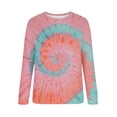 thumbnail image 4 of XYAIYT Womens Gradient Color Sweatshirts Lightweight Color Block Fashion Pullovers Ladies Long Sleeved No Hoodies Top, 4 of 5