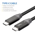 thumbnail image 3 of Cable USB-C a USB-C Cable tipo C con todas las funciones 5K Genérico Cable de datos, 3 of 8