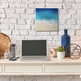 thumbnail image 2 of Birds Eye Beach Side Ocean Photography Landscape Gallery-Wrapped Canvas Print Wall Art, 17x17, 2 of 6