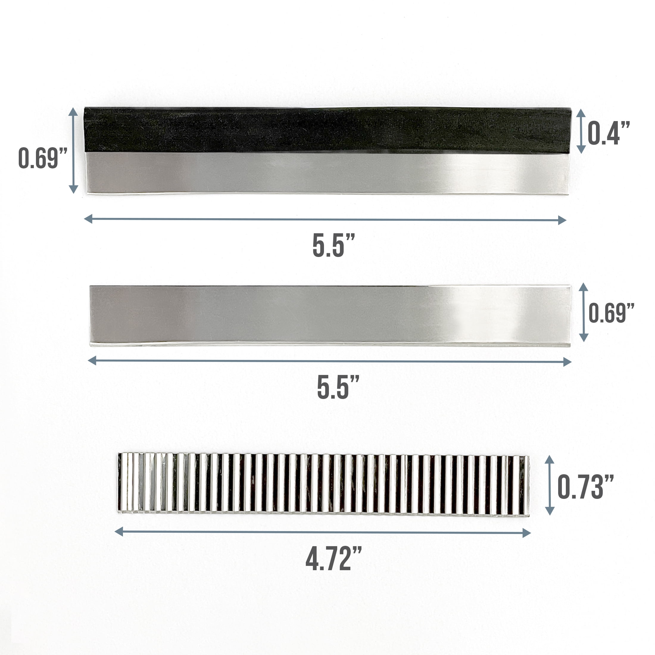 ArtSkills - Art Elements Clay Cutting Blades - 3 Stainless Steel Craft Cutters with Rubber Handle