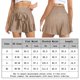 thumbnail image 2 of Culottes sueltos para mujer Pantalones cortos de playa de moda con cintura elástica para el verano (Beige XL) FLhrweasw Para estrenar, 2 of 8