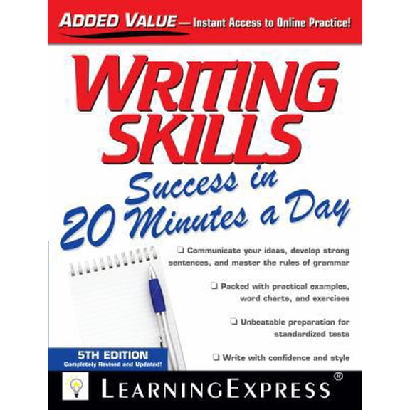Pre-Owned Writing Skills Success in 20 Minutes a Day (Paperback) 1576859002 9781576859001