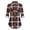 Red, variant on Spring & Autumn Women's Gingham Shirt with Pocket and Button Comfortable, Casual Printed Design Suitable for Multiple Occasions, Available in Various Sizes, Easy Care Instructions