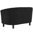thumbnail image 5 of Modern Contemporary Urban Design Living Room Lounge Club Lobby Armchair and Loveseat Sofa Set, Velvet Fabric, Black, 5 of 6