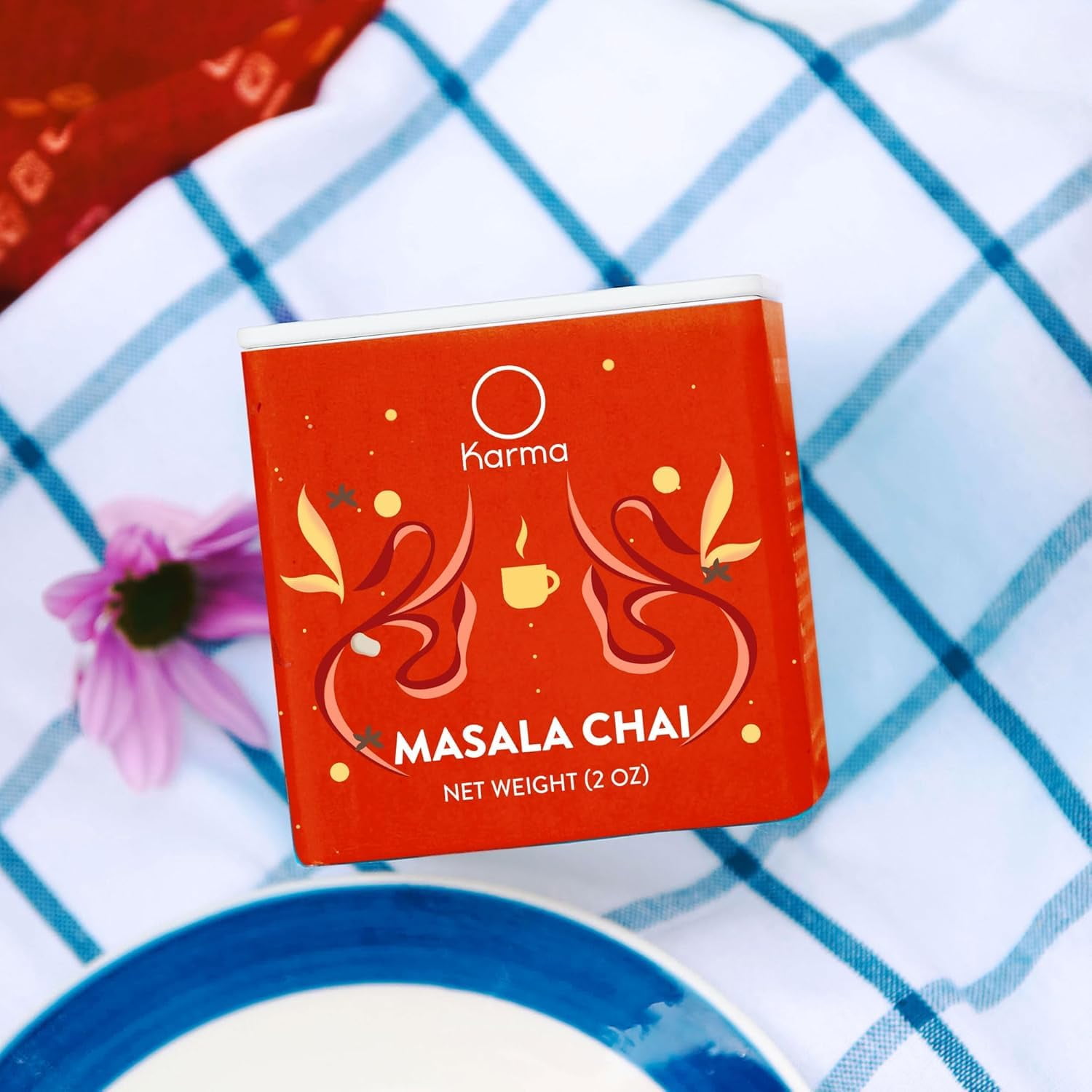 Karma Variety Tea Pack - Masala Chai, Green Boost, and Heal, Organic Tea Blend | 2 oz (Pack of 3)