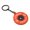 Orange, variant on Athletic Training Key Accessory Flexible Rubber Barbell 45lb Plate Markings Keychain Everyday Use Keyring