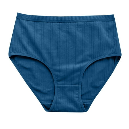 GHSOHS Womens Underwear Thongs Seamless Thong Underwear for Women Thongs Women s High Waist Solid Soft Breathable Striped Lifting Belly Controlling Large Size Briefs Underpants Hipster Panty XL
