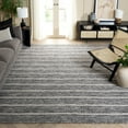 thumbnail image 2 of SAFAVIEH Vermont Zachariah Striped Area Rug, Black/Ivory, 9' x 12', 2 of 11