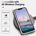 thumbnail image 6 of Shockproof Designed for iPhone 12 Pro Max Case, Liquid Silicone Phone Case with [Soft Anti-Scratch Microfiber Lining] Drop Protection 6.7 inch Slim Thin Cover, Ice Pink, 6 of 14