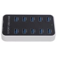thumbnail image 1 of USB 3.0 Data Hub, Buena Compatibilidad Bordes Elegantes 10 Puertos DC 12-24V Transmisión Rápida De Datos Amplios Datos De Aplicación USB Hub Para Consola De Juegos, 1 of 7