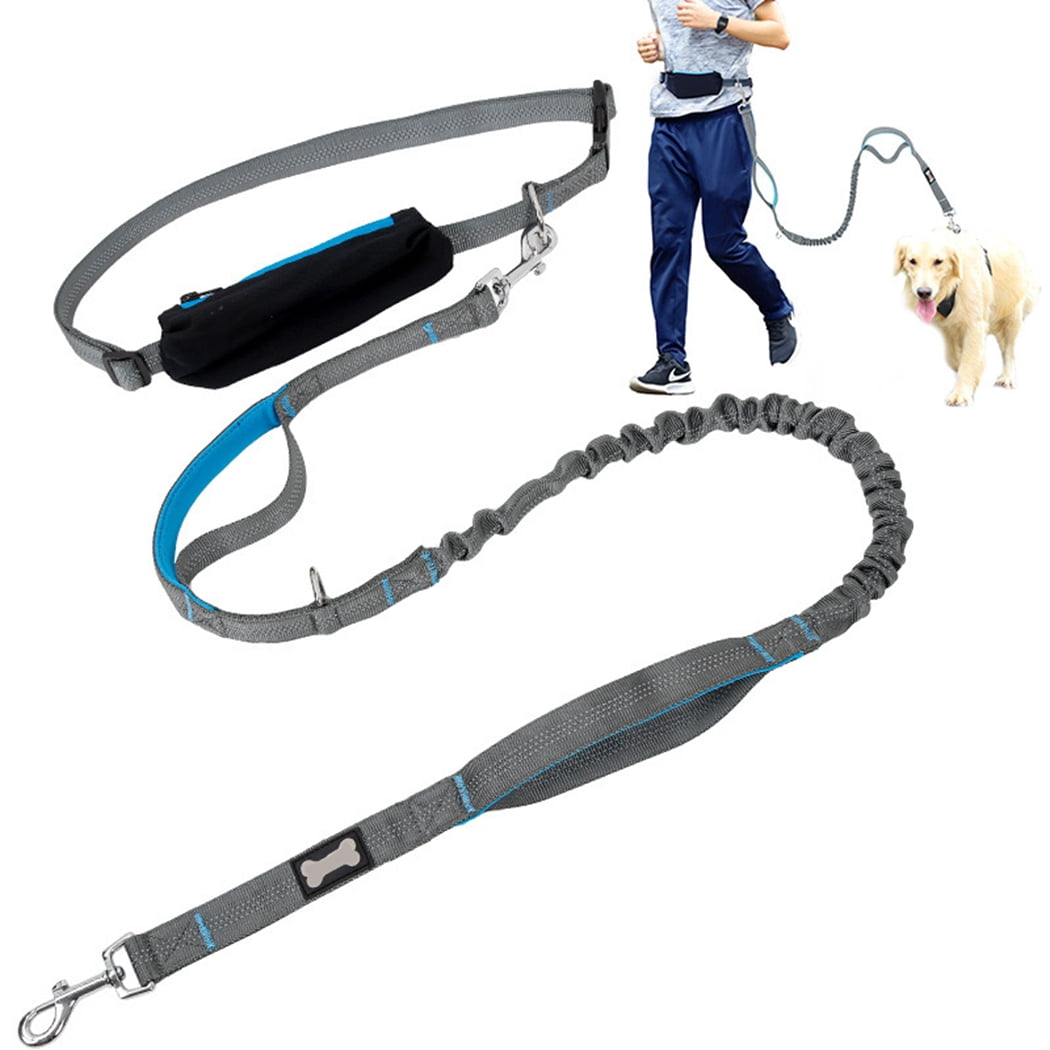 Hands Free Dog Leash Set Reflective Puppy Running Leash Dog Walking Leash