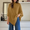 thumbnail image 2 of EYNMVR Women Oversized Knit Sweater Soft Elegant Casual Pullover Versatile Loose Fit Tunic Top For Fall Winter Comfort, 2 of 6