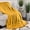 Gold, variant on Superior Atka Plush Fleece Diamond Blanket, Throw XL Size, Rust