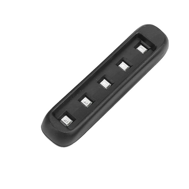 5Pcs UV Curing Light 5 LED Beads USB Mini Multifunctional UV Resin Light for Nail Art 395nm Black Rectangle