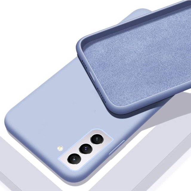 Samsung Galaxy S21 Plus S22 Funda Delgada De Silicona Líquida Suave Protectora Mate Ultra S22 S21Plus 5G Para Teléfono