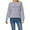 Grey, variant on Women's Trendy Pullover Hoodie Letter Print Round Neck Top For Fall & Winter Elderly Women's Sweaters Color Pullover Drawstring Sweatpants Outfits Set Corded Sweatshirt Crop Sweater Womens Ladies