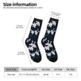 thumbnail image 2 of Susaid Lilies Flowers Print Men's Moisture Wicking Cushioned Crew Work Boot Socks Suitable for Size 36-45, 2 of 6