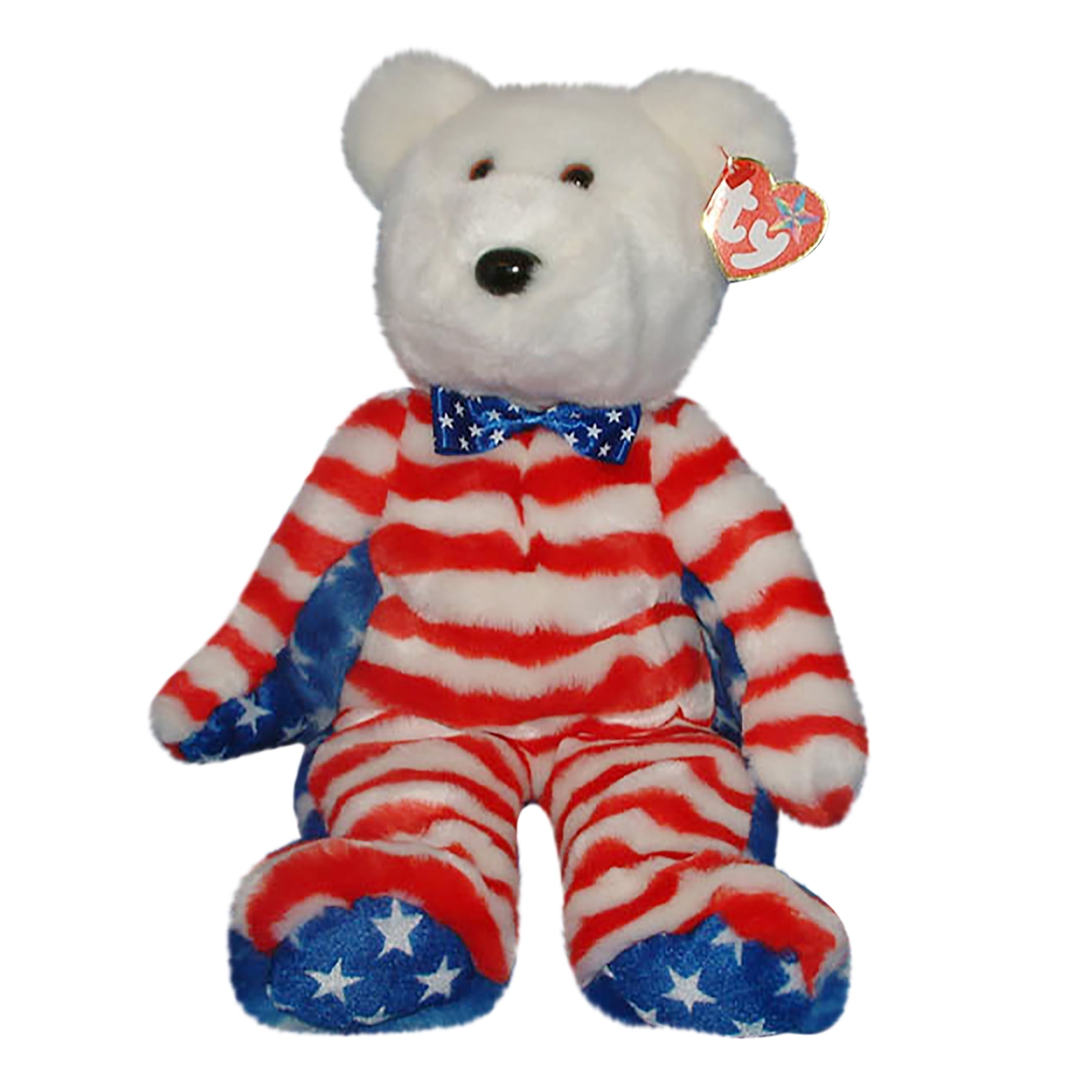 Ty Buddy: Liberty the White Bear | Stuffed Animal | MWMT's - Walmart.com