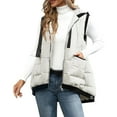 thumbnail image 3 of Womans Vest Womens Puffer Vest Zip Up Sleeveless Lightweight Vests Fall Outfit Puffy Coats for Women, 3 of 8