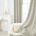 thumbnail image 4 of Deconovo Room Darkening Curtains & Drapes Rod Pocket Blackout Curtains for Bedroom Living Room, Set of 2, 42 x 63 inch, Light Beige, 4 of 7