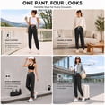thumbnail image 5 of MLDRA Women Sweatpants Joggers with Pockets Lounge Athletic Casual Pajama Pants Fall Winter Clothes Teachers Outfits 2025 Black, 5 of 10