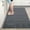 Dark Gray, variant on Striped Rug Striped Area Rug 40x60 Inch Soft Non-Slip Carpet for Living Room Bedroom Balcony Decor Durable Home Accent Floor Mat Lightweight Design Living Room Carpet