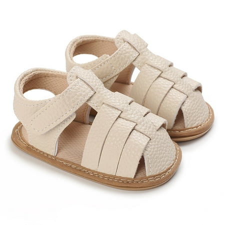 

nsendm Spring And Summer Children Baby Toddler Shoes Boys And Girls Sandals Round Toe Flat Bottom Light Indoor Shoe Toddler A 6 Months