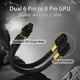 thumbnail image 2 of Adaptador de GPU ComeAP, cable de alimentación de 6 pines hembra a 8 pines macho, 2 of 7