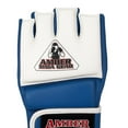 thumbnail image 2 of Ultimate Performance MMA Amateur Competition Gloves Blue/White Leather, Open Palm Construction, Medium Size, 2 of 5