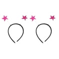 thumbnail image 4 of KAKOWELY 3 diademas de estrellas con purpurina para el pelo, accesorios para el pelo, recuerdos de fiesta (rosa), 4 of 4