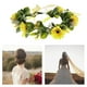 thumbnail image 3 of corona corona,accesorios para el cabello de corona de flores florales,diadema novia tocado headwear fiesta guirnalda,Tocado de guirnalda de corona de flor de hoja hecho a mano,Guirnalda de pelo, 3 of 8