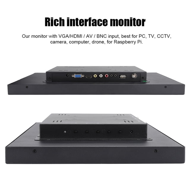 Monitor de 173 Pulgadas 1920x1080 Completo con VGA AV BNC USB Monitor Industrial de Metal Industrial de 17 Pulgadas Entrada 100 240VUS