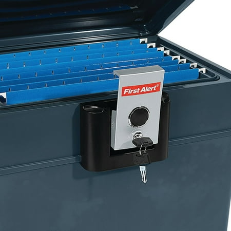 First Alert 2037F 0.62 Cu.Ft. Water and Fire Protector File Chest with Key Lock