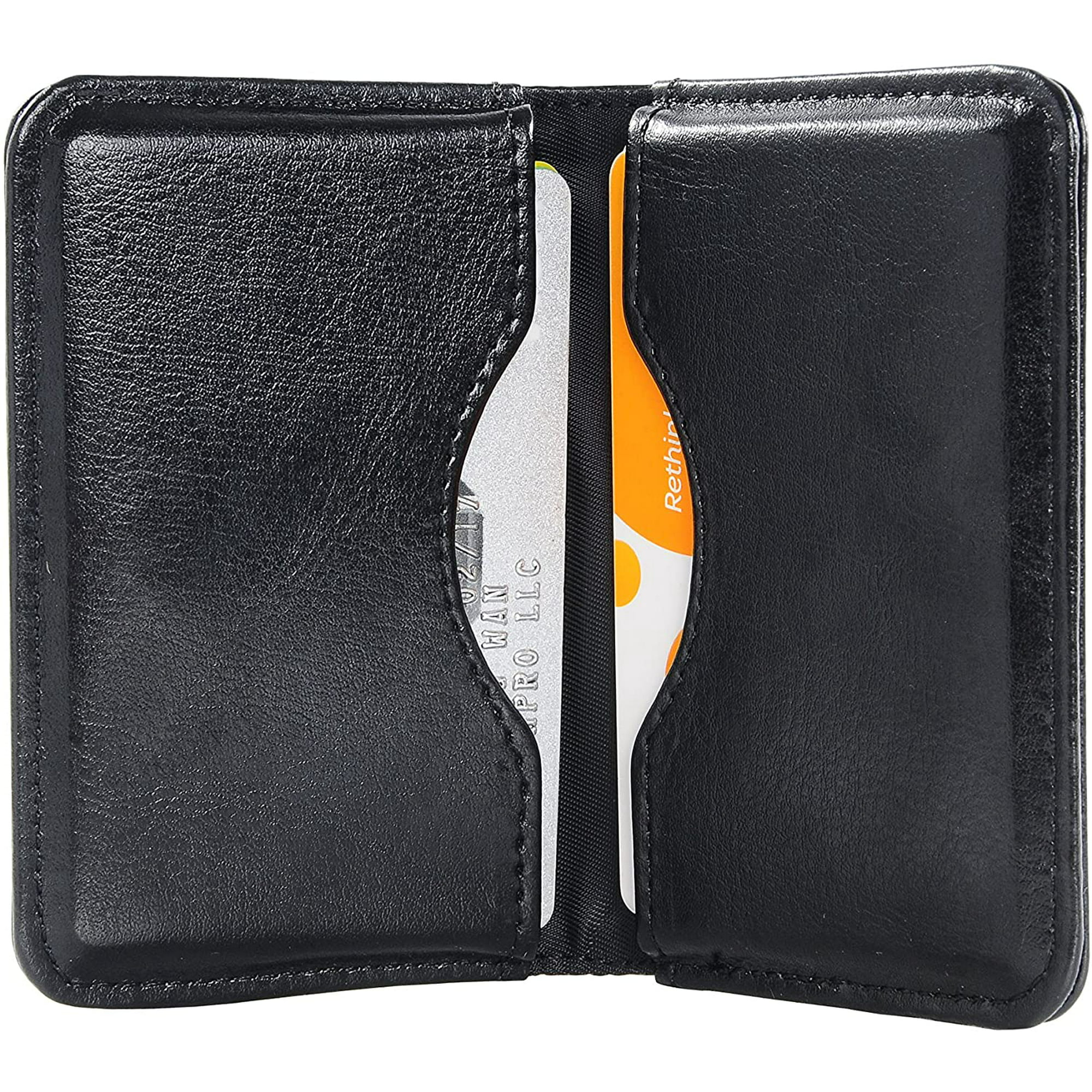 Women Men Ultra-Thin Business PU Leather Card Holder
