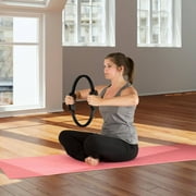 Pilates Toning Ring- Fitness Dual Grip Foam Resistance Circle, Full Body Workout for Barre, Sculpting and Strength... by Trademark Global LLC