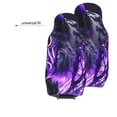 thumbnail image 6 of Fotbe Purple Pattern White Tiger Pattern Automotive Seat Covers for Cars Trucks and SUVs – Car Seat Covers for Front Seats,Protective Seat Covers,Vehicle Seat Covers, Set of 2, 6 of 9