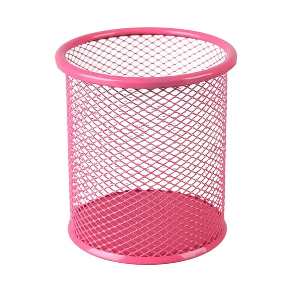 Rkxzt Pen Holder Metal Mesh Pen Cup Desk Organizer Pencil Holder Storage Jar for Office Home Supplies 7.5x7.5x9.5cm Home Garden