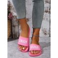 thumbnail image 2 of Women Letter Detail Slides, Fashion Summer Slides, 2 of 4