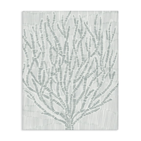 Stupell Industries Sketched Coral Sprigs Nautical & Beach Painting Wrapped Canvas Art Print Wall Art, 16 x 20