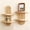 2 Beige, variant on 2 Pack Boho Wall Hanging Shelf - Handmade Rainbow Arch Floating Shelves Trinket Storage Rack Vintage Wood Wall Decor for Bedroom Living Room Nursery Bathroom