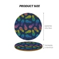 thumbnail image 5 of Xecao Abstract Bright Pineapple Fruit Retro for MDF Cork Coaster 4 Pcs,Drink Coasters,Suit for House Warming Gifts New Home ,Coffee Table Decor-Round Shape, 5 of 7