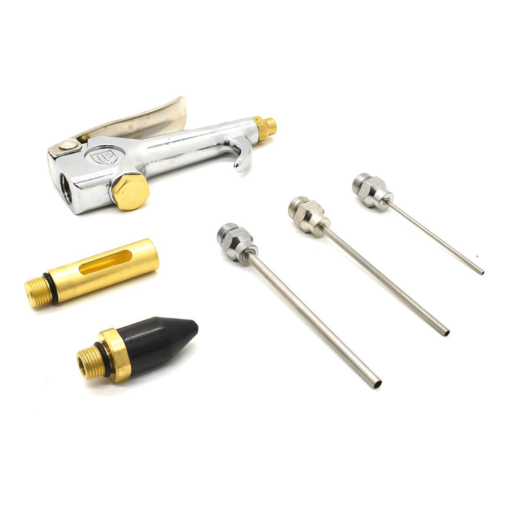 Interstate Pneumatics BZ306 Air Blow Gun Kit Standard Thumb Lever with Tips