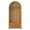 Natural-32" x 70", variant on Bellemave Hall Tree with Bench and Shoe Storage, 46" x 76" Arch Entryway Coat Rack with 5 Hooks and 2 Cabinets, Wood Farmhouse Furniture Organizer for Hallway, Foyer, Mudroom (Black)