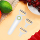 thumbnail image 5 of Cortadora de verduras de mano, juego de herramientas 3 en 1 con cuchillas de acero inoxidable para cocina, pelador de frutas eléctrico con batería de litio de uso prolongado, fácil limpieza y, 5 of 5